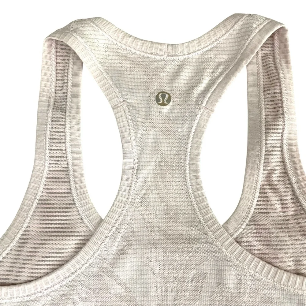lululemon Run Swiftly Tech Racerback *Paisley‎ Heathered Pretty Pink Sz 4